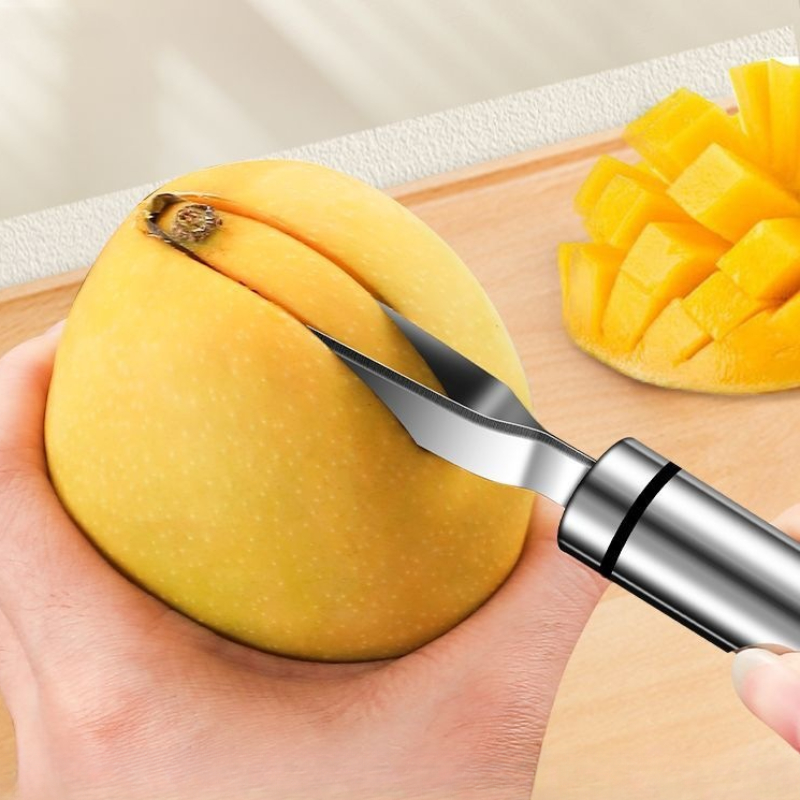 Mango Splitter Tool - مزيل قلب المانجو من الفولاذ المقاوم