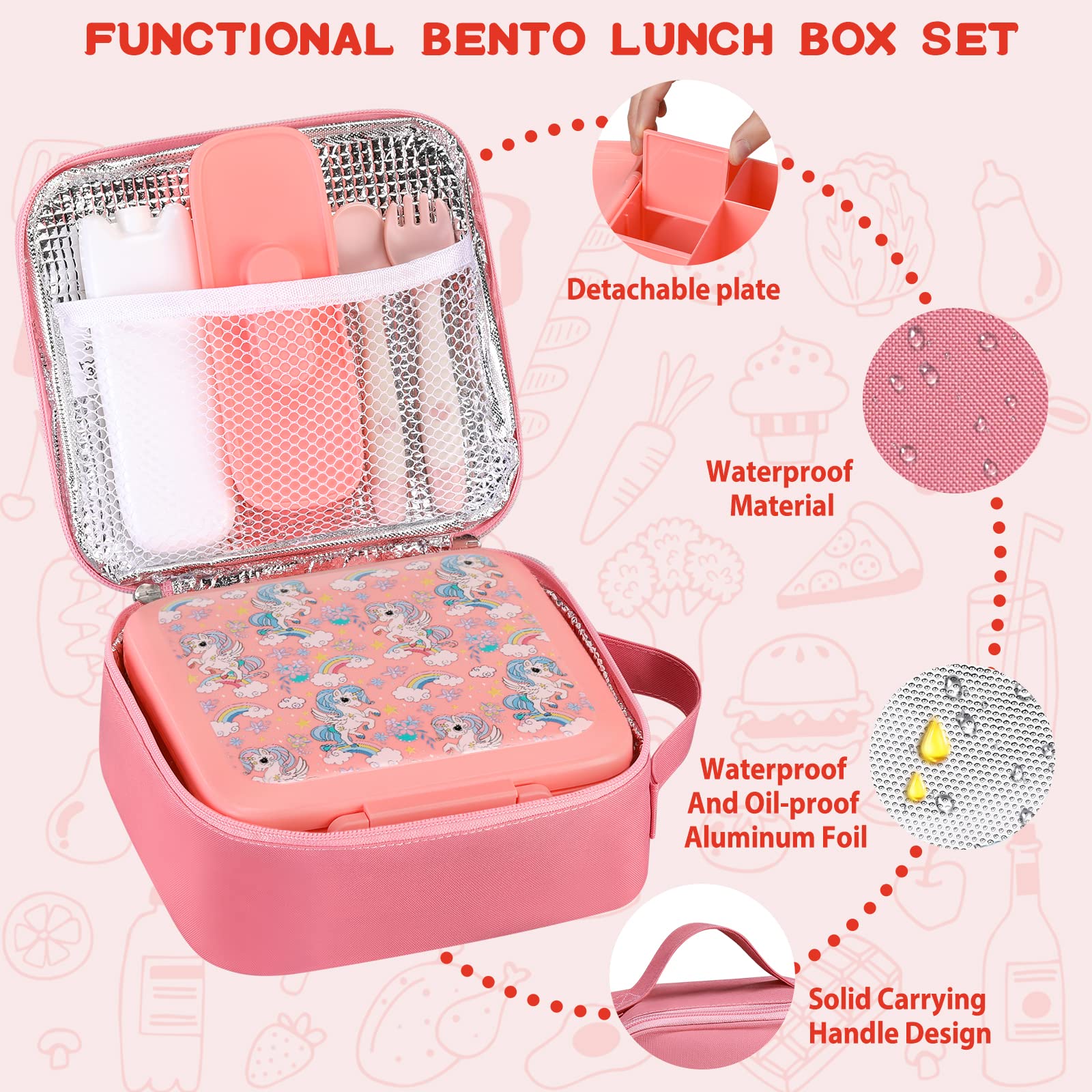 صندوق غداء بينتو للأطفال مع جر - مراجعة Meal Prep Kits وسعره