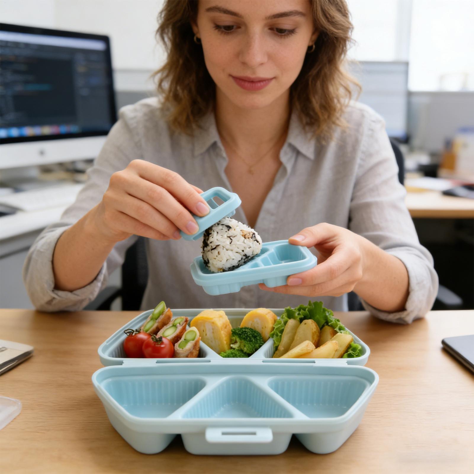 قالب كرة الأرز 6-تجويف اليابان - مراجعة Meal Prep Japanese وسعره