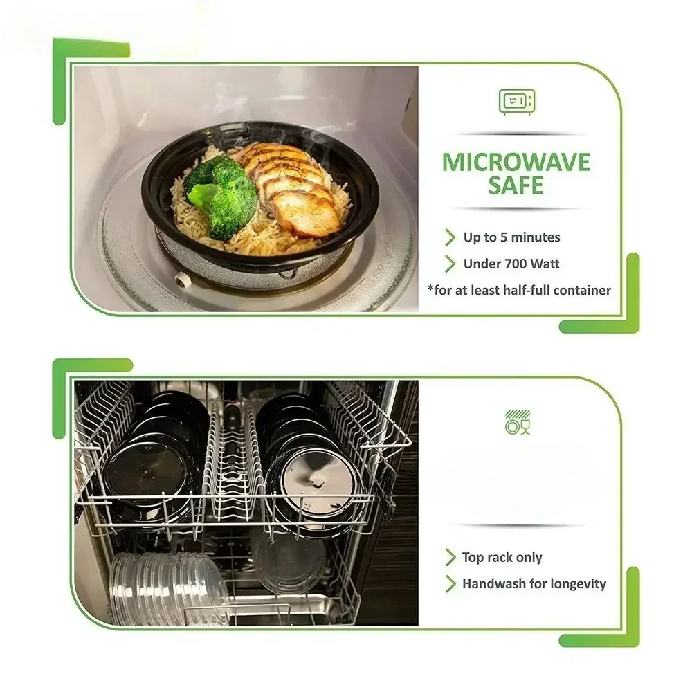 حاويات طعام بلاستيكية بأغطية ، - مراجعة Meal Prep Kits وسعره