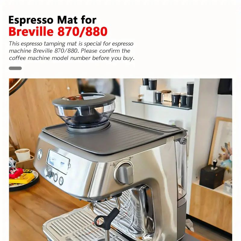 حصيرة قهوة سيليكون مضادة للانز - مراجعة Breville Espresso Bes870 وسعره
