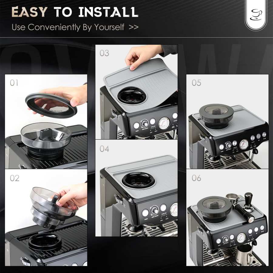 حصيرة قهوة سيليكون مضادة للانز - مراجعة Breville Espresso Bes870 وسعره