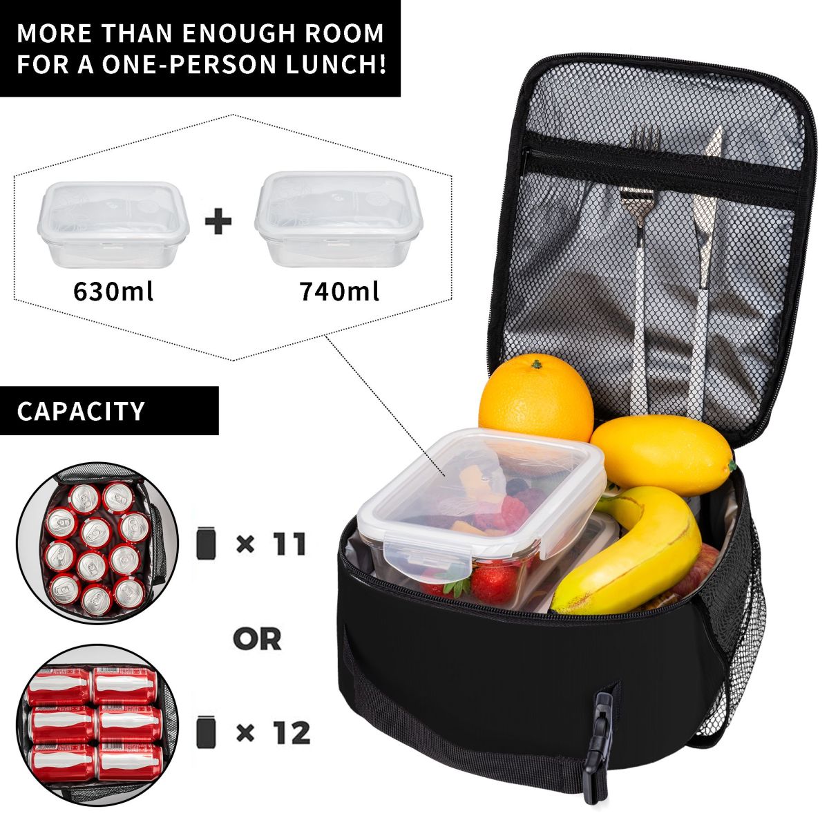 حقيبة غداء قابلة للطي بطبقة وا - مراجعة Meal Prep Japanese وسعره