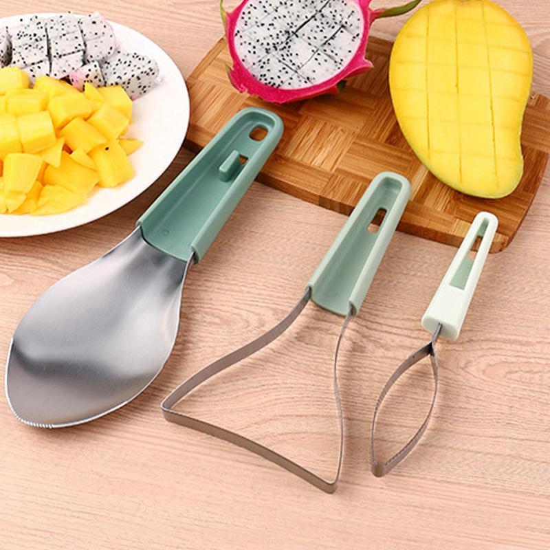 3in1 تقشير المانجو قطع سكين ال - مراجعة Mango Splitter Tool وسعره