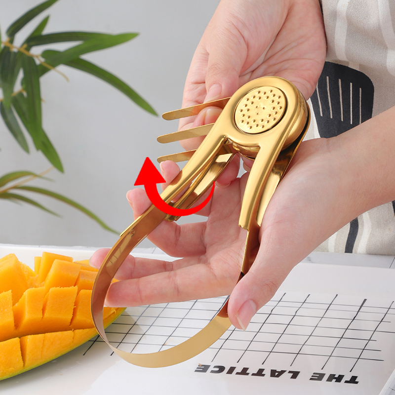 قطاعة مانجو أنيقة من الفولاذ ا - مراجعة Mango Splitter Tool وسعره