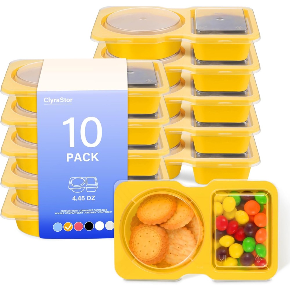 حاويات بلاستيكية للوجبات الخفي - مراجعة Meal Prep Yellow وسعره