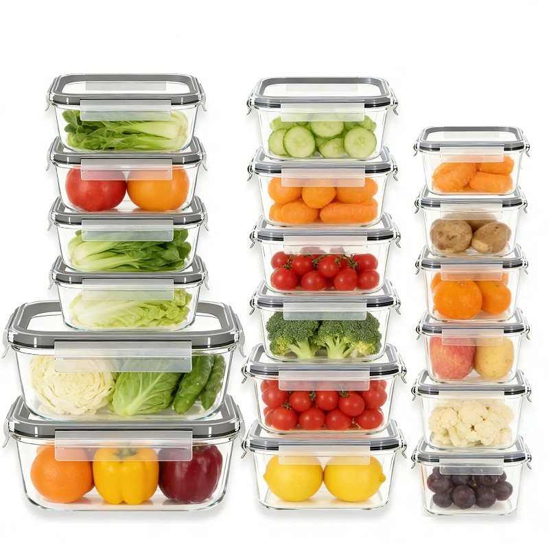 مجموعة من 18 حاوية زجاجية لتخز - مراجعة Meal Prep Kits وسعره
