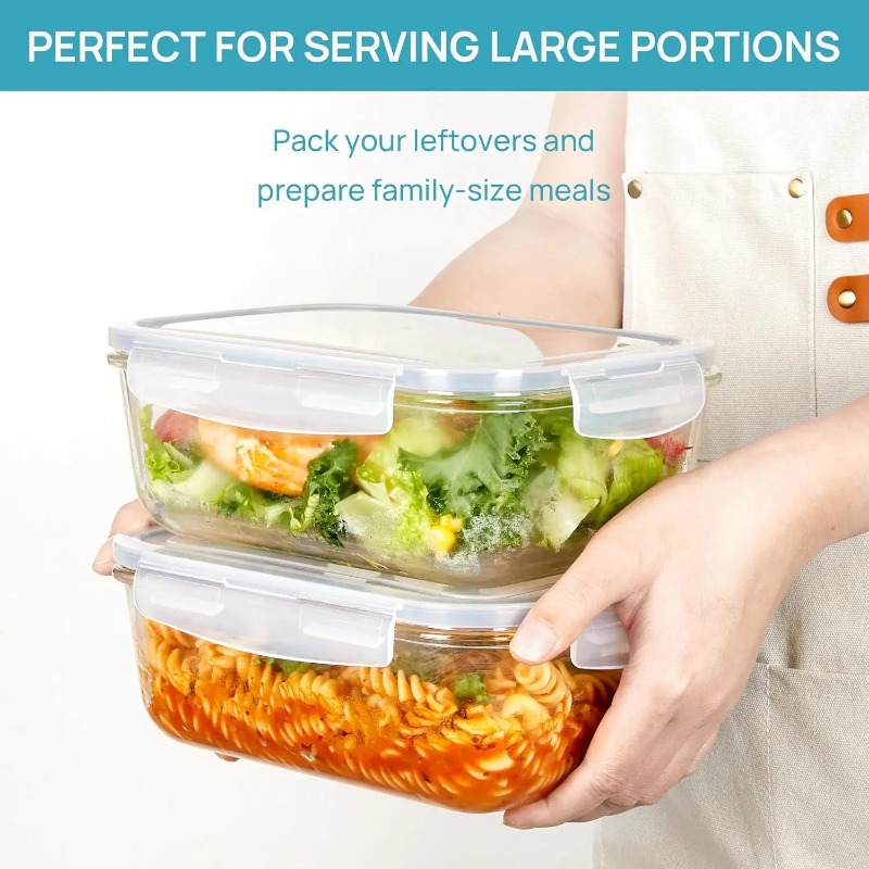 مجموعة من 18 حاوية زجاجية لتخز - مراجعة Meal Prep Kits وسعره