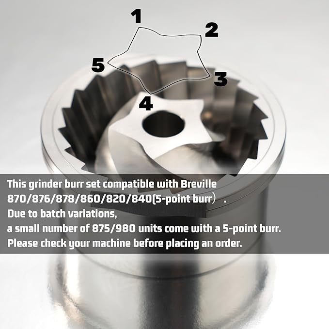 مجموعة شفرات طحن مخروطية بديلة - مراجعة Breville Espresso Bes870 وسعره